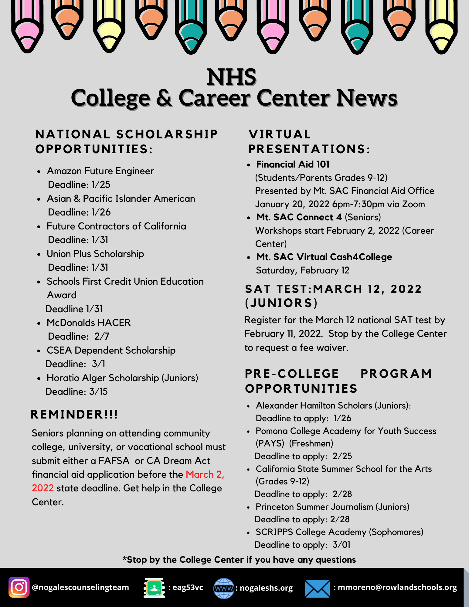 College and Career News